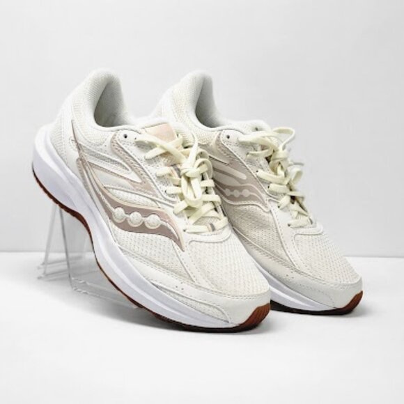 SAUCONY WOMEN'S cohesion 17 perl ivory running shoes Size 8.5 NEW - Picture 1 of 9